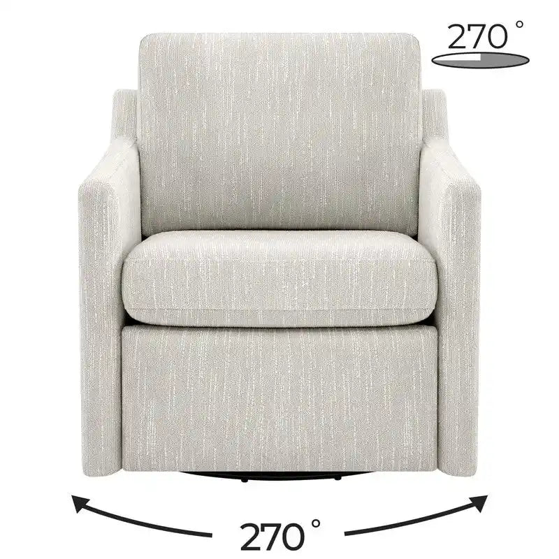 Power Swivel Recliner Accent Chair Wall Hugger with USB & Type-C Ports