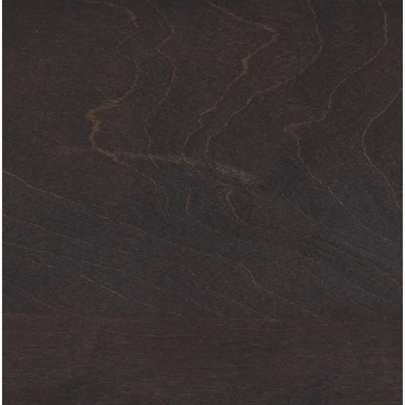 Tavolini laterali stretti in legno massello color espresso con spazio contenitore - Set di 2