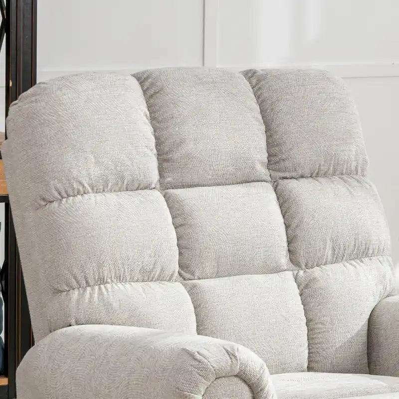 Oversized Rocker Manual Overstuffed Swivel Recliners for Big Man