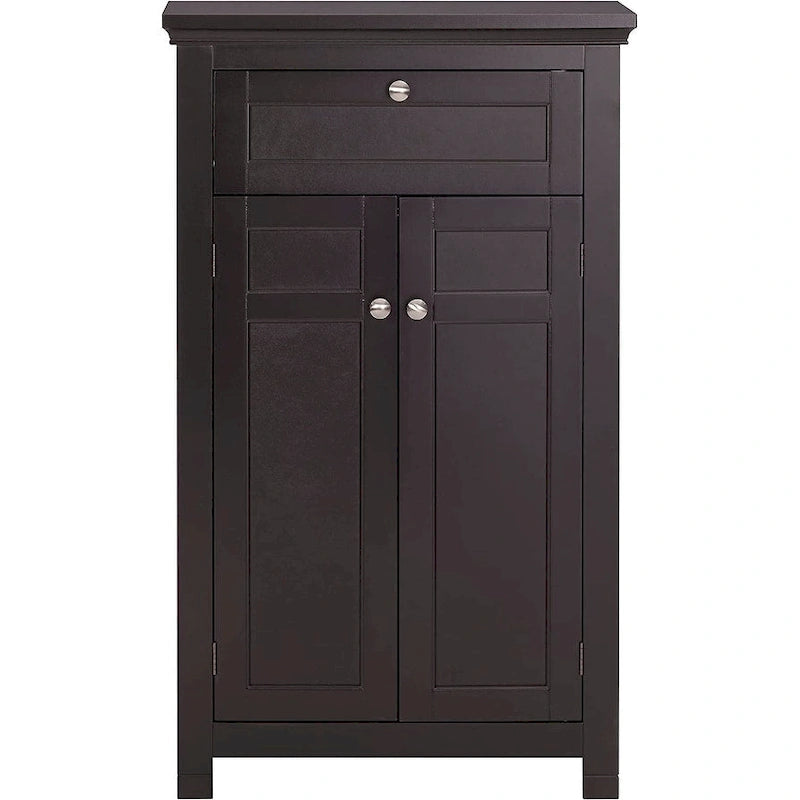 Freestanding Wooden Entryway Storage Cabinet with Doors