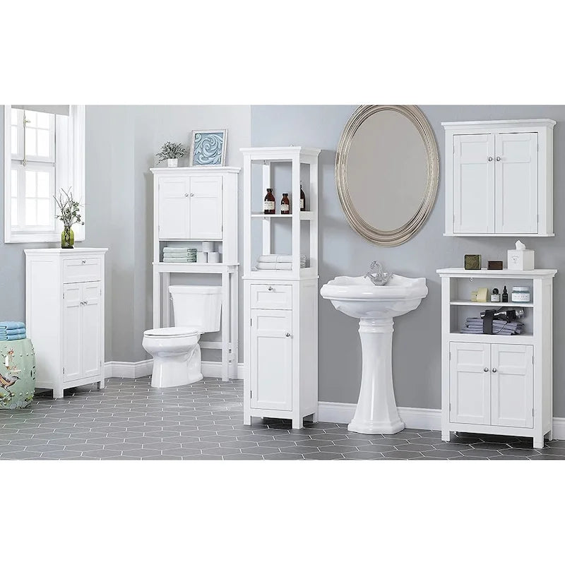 Mobiletto organizer da bagno con cassetto da posizionare sopra il WC