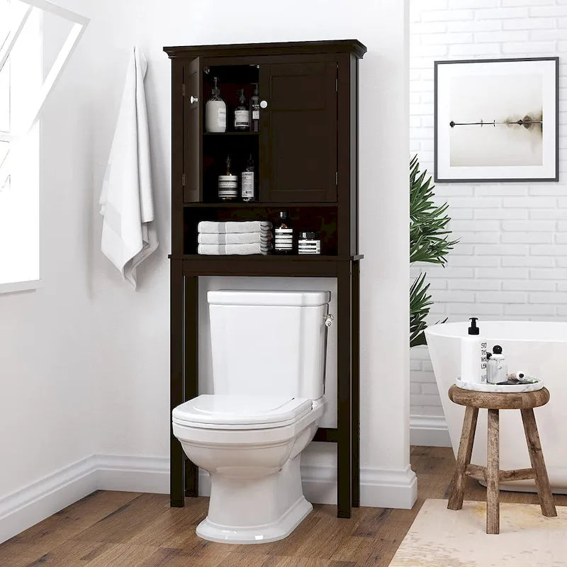 Mobiletto organizer da bagno con cassetto da posizionare sopra il WC