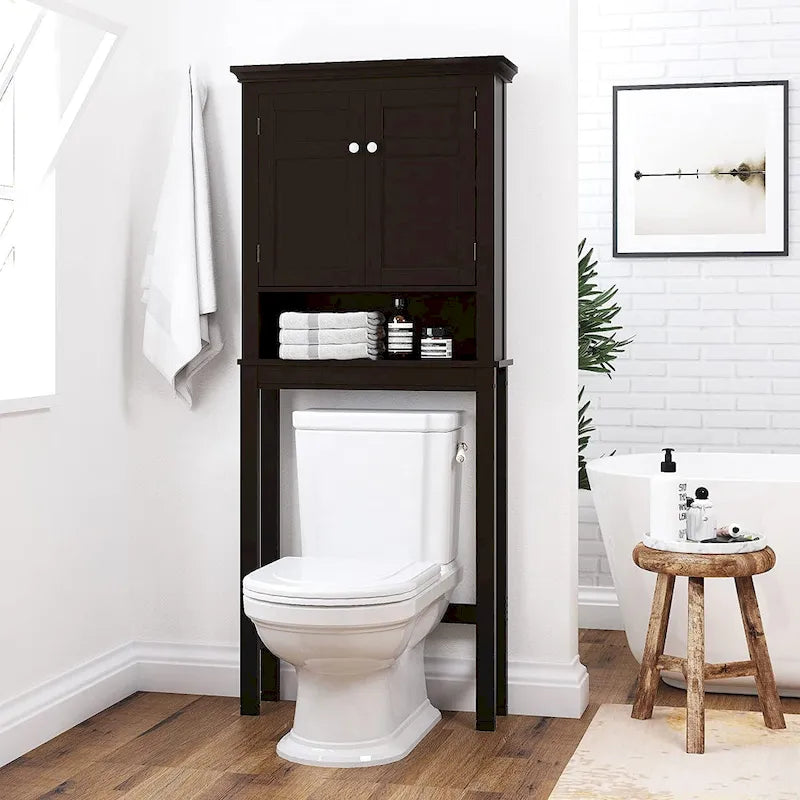 Mobiletto organizer da bagno con cassetto da posizionare sopra il WC