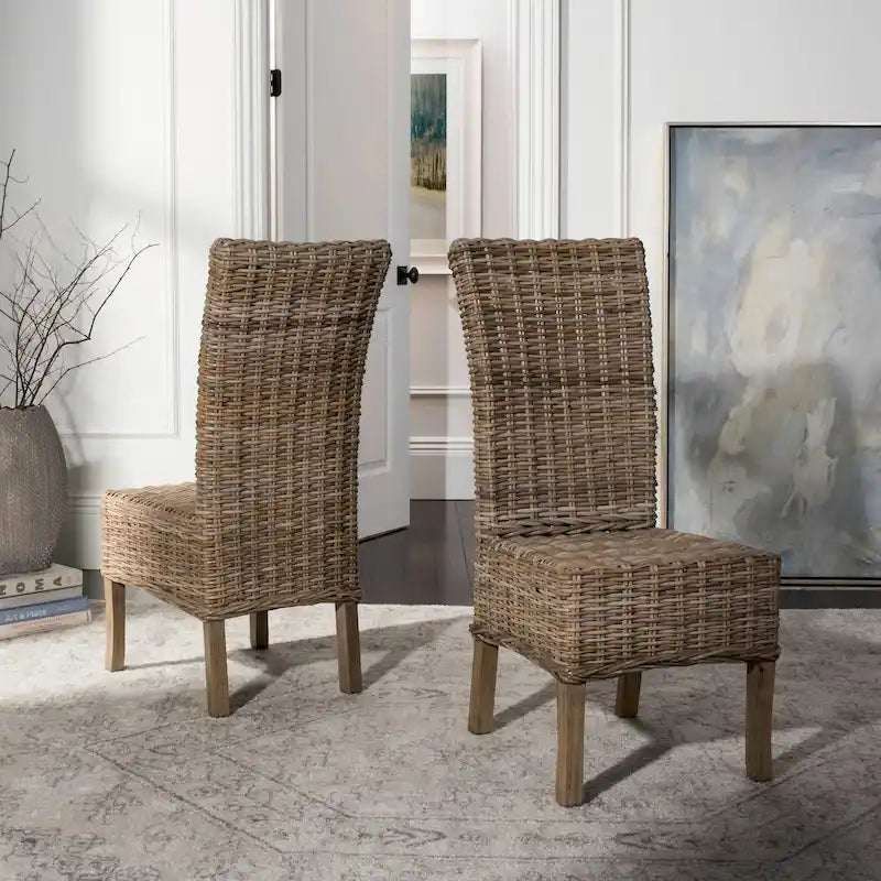 Unfinished Natural Wicker Dining Chair