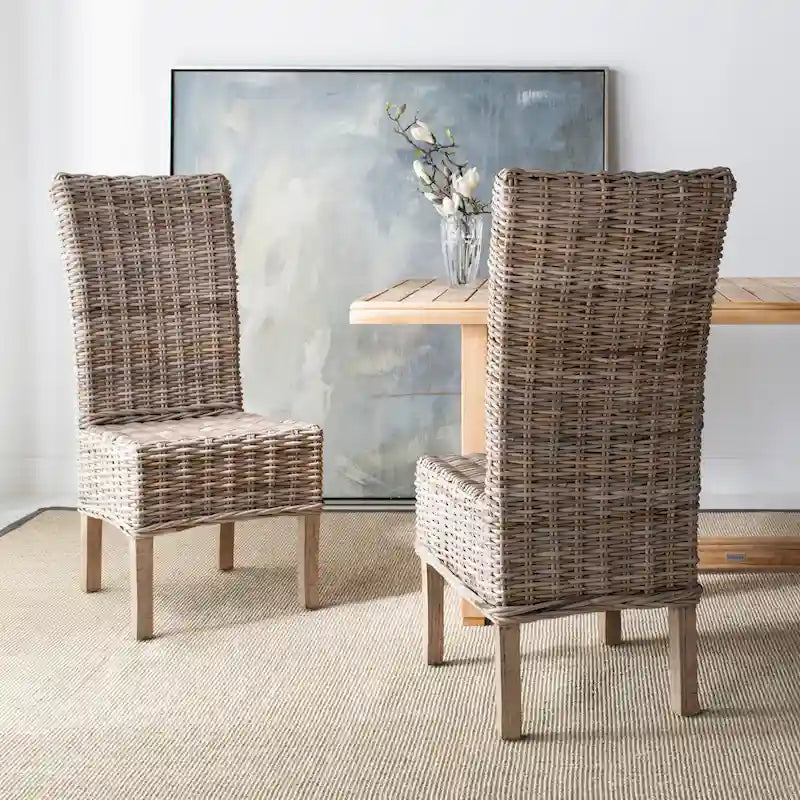 Unfinished Natural Wicker Dining Chair