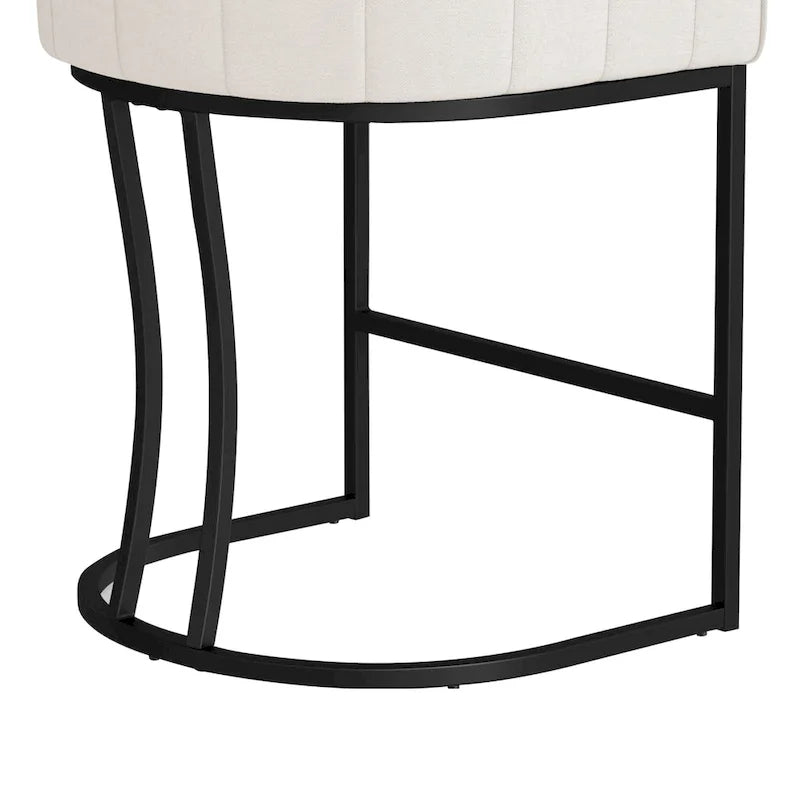 Moderne Barhocker mit niedriger Rückenlehne und Sitzhöhe für Tresen, Metallgestell