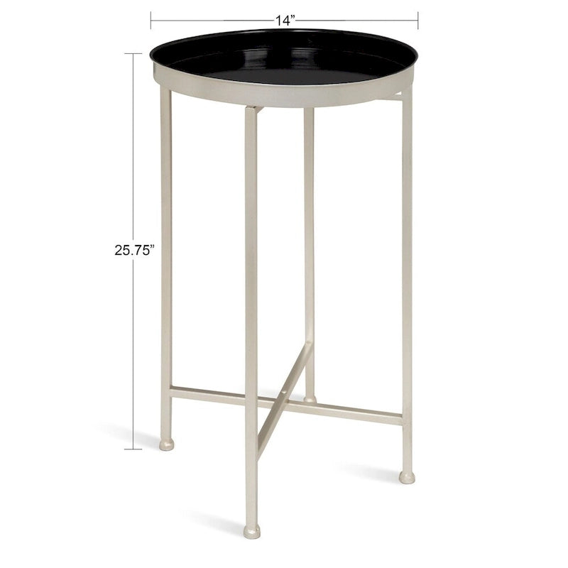 Round Metal Foldable Tray Table