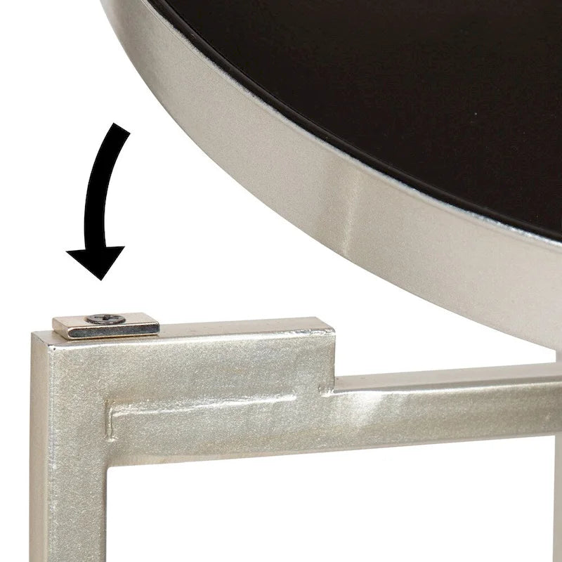 Round Metal Foldable Tray Table