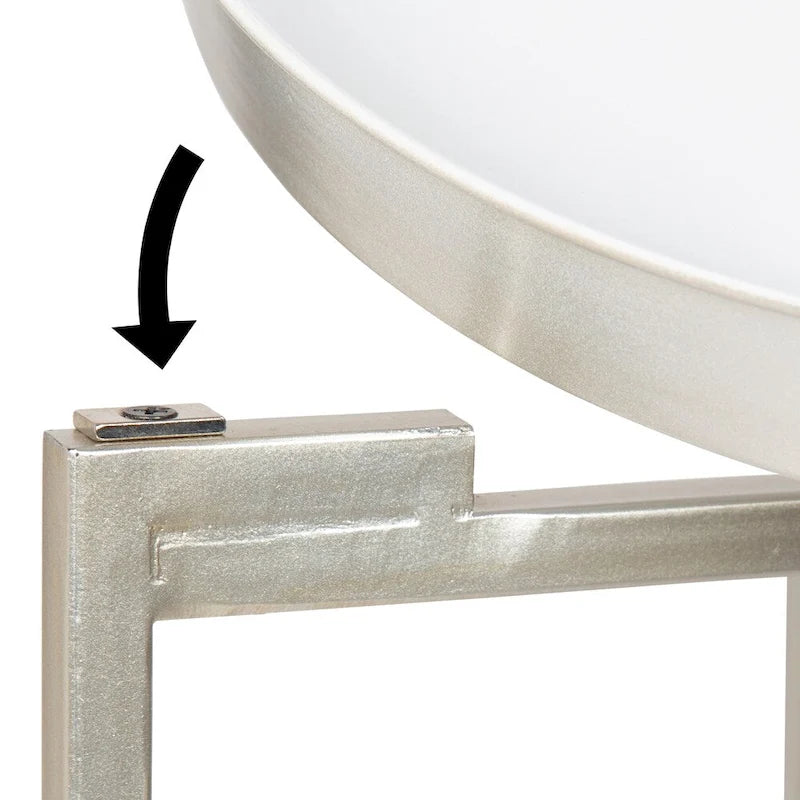 Round Metal Foldable Tray Table