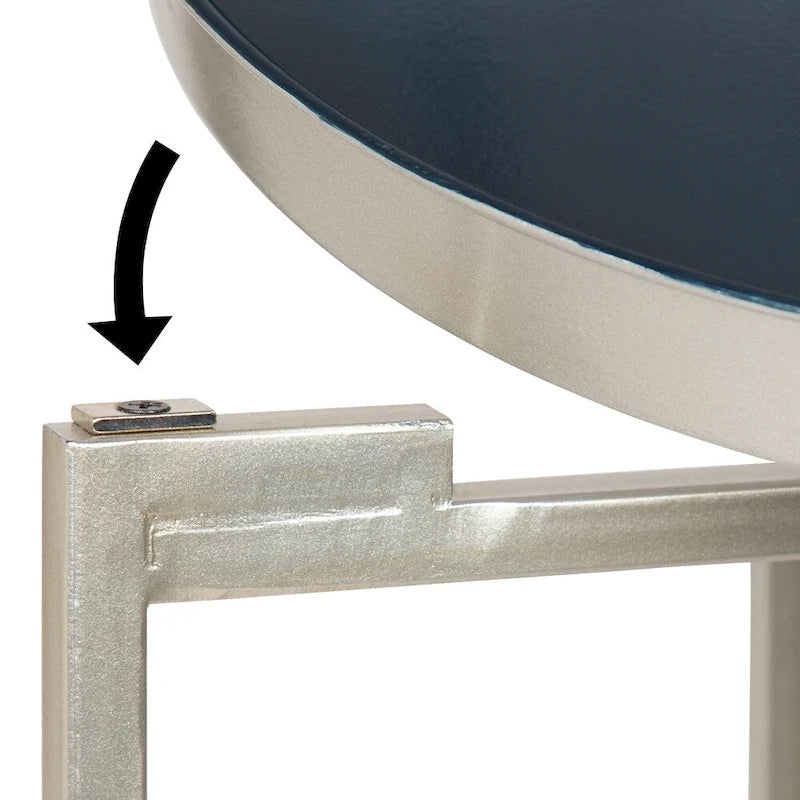 Round Metal Foldable Tray Table