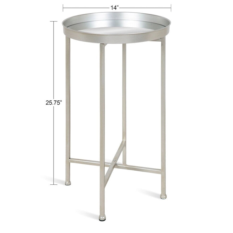 Round Metal Foldable Tray Table