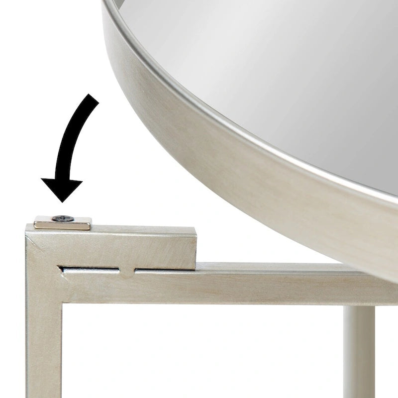 Round Metal Foldable Tray Table