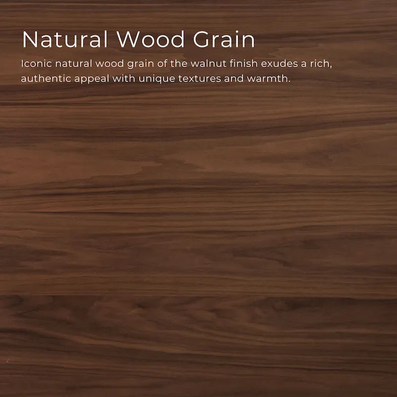 Mid-Century Walnut Oval Wood Dining Table