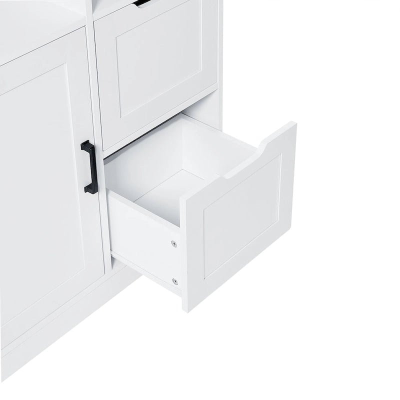 Mobile contenitore da bagno con ante e cassetti