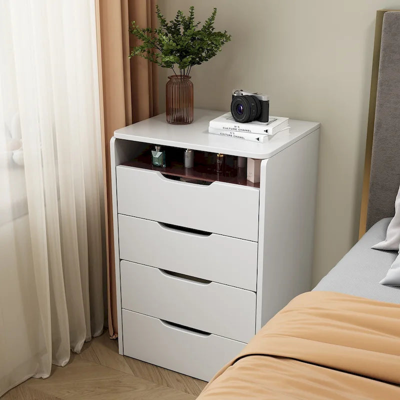 3 in 1 Vanity Desk with Plip Top Mirror,Small Make Up Vanity Set with Visible Glass Desktop,3 Drawers,Cushioned Tool