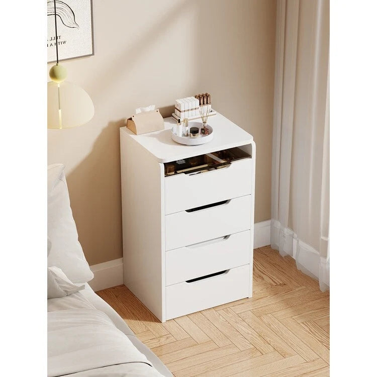 3 in 1 Vanity Desk with Plip Top Mirror,Small Make Up Vanity Set with Visible Glass Desktop,3 Drawers,Cushioned Tool